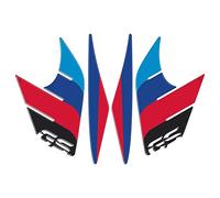 labelbike - 2 Stickers 3D Protections latérales Rally compatibles pour Moto BMW GS R1200 2013-2016