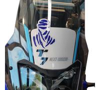 labelbike - Autocollant 3D Décoration et Protection Pare-Brise Moto en Résine Compatible avec Yamaha Tenere 700 2025 - Couleur Bleu