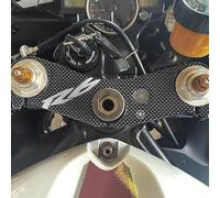 labelbike - Autocollant 3D en Résine Décoration et Protection de Plaque de Fourche de Moto Compatible avec Yamaha R6 2006-2016