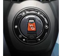 labelbike - Autocollant 3D Moto Bouchon Réservoir Protection et Décoration en Résine Compatible avec Harley Davidson Pan America 1250 et 1250 Special Version 2020-2022 Orange
