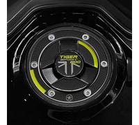 labelbike - Autocollant 3D Moto Bouchon Réservoir Protection et Décoration en Résine compatible avec Triumph Tiger 800 Sport 2025 Couleur jaune fluo - Sapphire Black