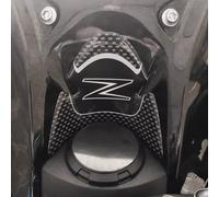 labelbike - Autocollant 3D Moto Plaque de Fourche de Direction et Zone de la Clé de Contact Protection et Décoration en Résine Compatible avec Kawasaki Z800 - Couleur Noir Gris Carbone