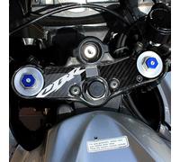 labelbike - Autocollant 3D Moto Plaque Fourche de Direction Protection et Décoration en Résine avec Licence Officielle Compatible avec Honda CBR 600 RR 2007-2016 et 2024-2025 - Logo CBR Blanc