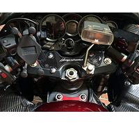 labelbike - Autocollant 3D Moto Plaque Fourche Direction Protection et Décoration en Résine Compatible avec Suzuki Hayabusa 2008-2016