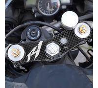 labelbike - Autocollant 3D Moto Plaque Fourche Direction Protection et Décoration en Résine Compatible avec Yamaha R1 2002-2003