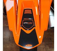 labelbike - Autocollant 3D Moto Queue Protection et Décoration en Résine Compatible avec KTM 890 Duke GP 2022-2023 Couleur Orange