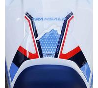 labelbike - Autocollant 3D Moto Réservoir Protection et Décoration avec Licence Officielle Honda en Résine compatible avec Honda Transalp 2023