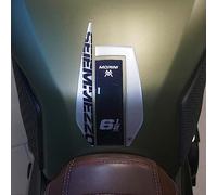 labelbike - Autocollant 3D Moto Réservoir Protection et Décoration en Résine avec Licence Officielle Morini SEIEMMEZZO SCR - Couleur gris carbone Noir