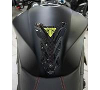 labelbike - Autocollant 3D Moto Réservoir Protection et Décoration en Résine compatible avec Triumph Speed Triple 1050 union jack Couleur Jaune