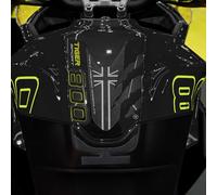 labelbike - Autocollant 3D Moto Réservoir Protection et Décoration en Résine compatible avec Triumph Tiger 800 Sport 2025 - Couleur jaune - Sapphire Black