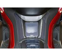 labelbike - Autocollant 3D Moto Scooter Plateforme Protection et Décoration en Résine Compatible avec Honda Scooter Forza 750