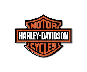 labelbike - Autocollant 3D Résine Logo EMBLÈME pour Réservoir Moto Compatible avec Harley Davidson - Mesure 9,5x7 cm