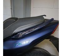 labelbike - Autocollants 3D Décorations et Protections de Poignées Passager Moto sans Top Case compatible avec Yamaha Tmax 2022-2024 Couleur Argent