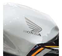 labelbike - Autocollants 3D Logo Moto Emblèmes Ailes Chromées compatibles avec Honda