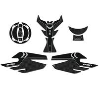 labelbike - Autocollants 3D Moto Kit Protections et Décorations en Résine Compatible avec Kawasaki Ninja 650 Couleur Carbon