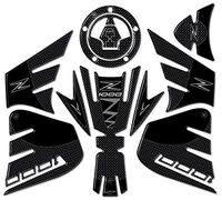 labelbike - Autocollants 3D Moto Kit Protections et Décorations en Résine Compatible avec Kawasaki Z1000 Depuis 2014 - Couleur Carbon Gris