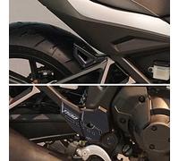 labelbike - Autocollants 3D Moto Plaques Repose-Pieds Passager Kit Protection et Décoration en Résine Compatible avec Honda NT1100 2022-2025 Couleur Noir Carbon