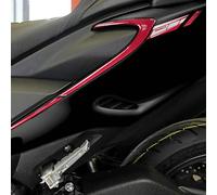 labelbike - Autocollants 3D Moto Queue Protection et Décoration en Résine Compatible avec Yamaha TMAX 560 Depuis 2020 - Couleur Rouge Carbon