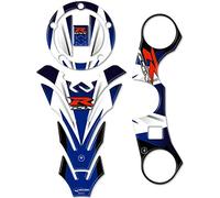 labelbike - Autocollants 3D Moto Réservoir et Plaque Fourche Direction Kit Protections et Décorations en Résine Compatible avec Suzuki GSX-R 600-750 2006-2016 et GSX-R 1000 2007-2008