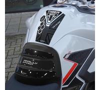 labelbike - Autocollants 3D Moto Réservoir Kit Protection et Décoration en Résine Compatible avec Triumph Tiger 900 RallyPro - Couleur Noir Carbon Gris