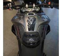 labelbike - Autocollants 3D Moto Réservoir Kit Protection et Décoration en Résine Compatible avec Triumph Tiger 900 GT Pro - Couleur Noir Carbon Gris