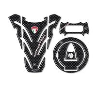 labelbike - Autocollants 3D Moto Réservoir Kit Protections et Décorations en Résine Compatible avec Ducati Monster 696 796 1096