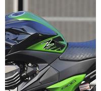 labelbike - Autocollants 3D Moto Réservoir latéral Protection et Décoration en Résine Compatible avec Kawasaki Z 800 - Couleur Noir Gris Carbone