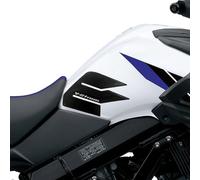 labelbike - Autocollants 3D Moto Réservoir Protection et Décoration Latéraux en Résine Compatible avec Suzuki V-Strom 650 2017-2025 - Couleur Noir Carbon
