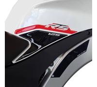 labelbike - Autocollants 3D Moto Réservoir Protections et Décorations latérales en Résine compatibles avec Aprilia RS 125 2021-2025 - Couleur Rouge