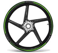 labelbike - Autocollants Rayures Moto Jantes de Roue 17 Tuning Kit Protection Compatible avec Kawasaki Z650