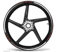 labelbike - Autocollants Rayures Moto Jantes de Roue 17 Tuning Kit Protection Compatible avec MV Agusta BRUTALE