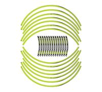 Labelbike - Kit de Protection pour Jantes Moto 17 pouces compatible avec Triumph Street Triple 765 RS - Jaune