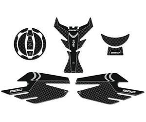 labelbike - KIT DE Protections Autocollants en RÉSINE 3D pour Motos Compatible avec Kawasaki Ninja 650carbon