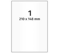 Labelident Étiquettes d'expédition 210 x 148 mm - 1 000 étiquettes autocollantes sur 1 000 feuilles DIN A5 I pour imprimante laser et jet d'encre I Papier mat