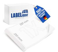 Labelident Étiquettes d'expédition A4 210 x 297 mm - 500 étiquettes autocollantes sur 500 feuilles DIN A4 I Étiquettes d'expédition A4 pour DHL, DPD, Fedex, GLS, Hermes, UPS - Pour imprimante laser et