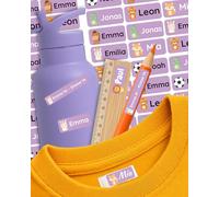 Labelino® Lot de 88 étiquettes nominatives personnalisées pour enfants, vêtements et objets à l'école et à la crèche | Autocollantes, imperméables et lavables en machine | Nom au choix de Labelino®