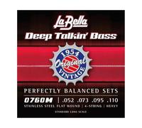 Labella 0760M Fender Style Jeu de cordes pour Guitare Basse 52/100 Flat Wound