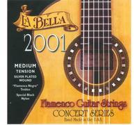 Labella 2001FLA-MED - Jeu de cordes guitare classique 2001 Flamenco - Tension médium
