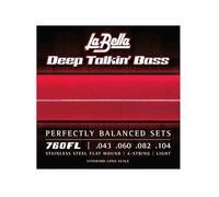Labella 760FL Jeu de Cordes pour Basse 43/104 Flat Wound
