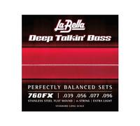 Labella 760FX Jeu de Cordes pour Basse 39/96 Flat Wound