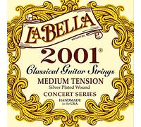 La Bella - Jeu de cordes pour guitare L2001MT - Série Concert - Tension médium