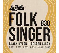Labella L830 Folk Singer Série Jeu de Cordes en nylon à boule Medium Tension
