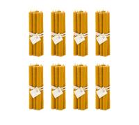 L'Abella Mel Bougie naturelle et artisanale 100 % cire d'abeille fabriquée à la main | Bougie pure texture nid d'abeille Bougie en miel sans paraffine d'Espagne - 8 paquets de 6 bougies