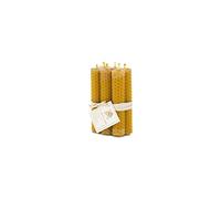 L'Abella Mel Bougie naturelle et artisanale 100 % cire d'abeille faite à la main | Bougie pure texture nid d'abeille Bougie de miel sans paraffine d'Espagne - Lot de 6 bougies