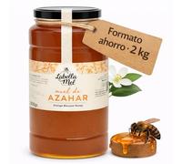L'Abella Mel | Miel Cru de Fleur d'Oranger Non Pasteurisé Non Filtré | Miel Brut 100% Naturel Sans Additifs | Récolte Manuelle par Apiculture Familiale Depuis 4 Générations | Pot 2 kg