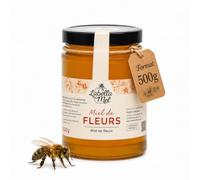 L'Abella Mel Miel de Fleur Pur 100% Naturel, Pot 500 g | Miel d'Abeille Sans Additifs ni Sirops Ajoutés. Apiculture Familiale Depuis 4 Générations