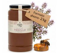 L'Abella Mel - Miel de thym - Miel naturel récolté en Espagne (2kg)