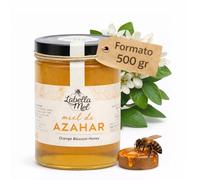 L'Abella Mel | Miel Pur de Fleur d'Oranger 100% Naturel | Miel de Fleur d'Oranger Sans Additifs Ni Sirop Ajouté | Récolte Manuelle par Apiculture Familiale Depuis 4 Générations | Pot 500 g