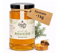 L'Abella Mel | Miel Pur de Romarin 100% Naturel | Miel de Romarin Sans Additifs Ni Sirop Ajouté | Récolte Manuelle par Apiculture Familiale Depuis 4 Générations | Pot 1 kg