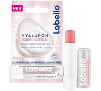 Labello Baume à lèvres à l'acide hyaluronique pour une hydratation 24 h, baume mentholé texture ultra légère, soulignant la couleur naturelle